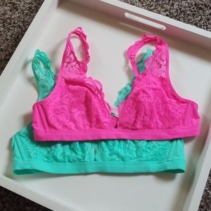VS PINK lace bralette bundle